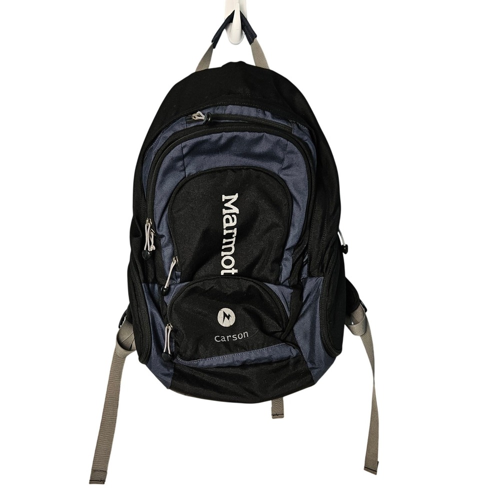 Marmot Carson Day Backpack Black Blue Outdoor Hiking Camping